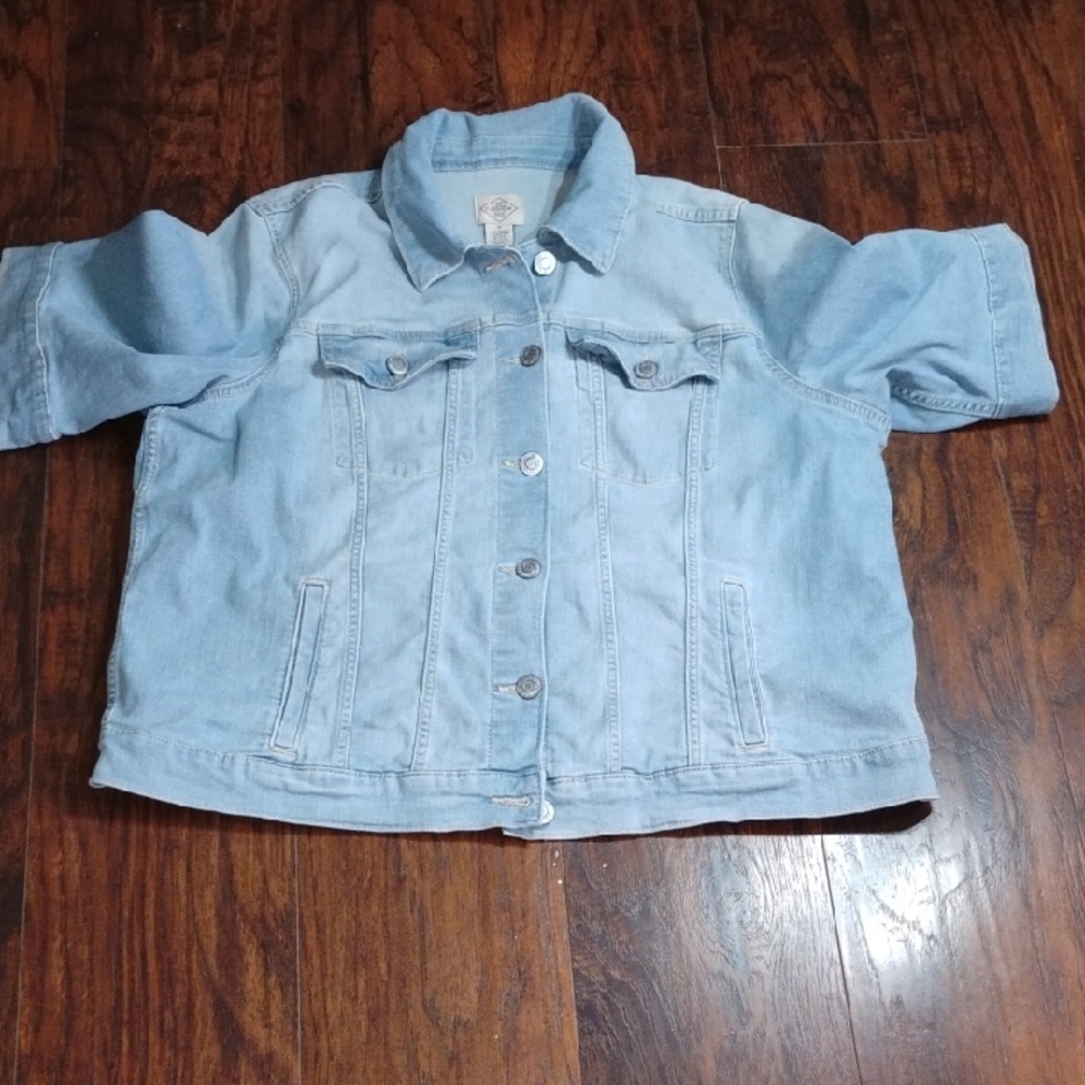 Light Blue Kids Denim Jacket - Classic Cotton Trucker